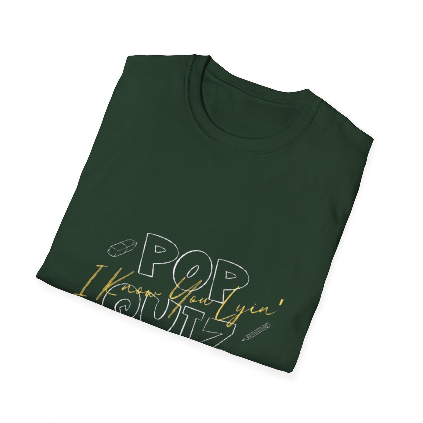 Pop Quiz Unisex Softstyle T-Shirt, Funny Teacher Gift, Student Tee, Classroom Humor Shirt, Back to School Apparel, Study Group Outfit